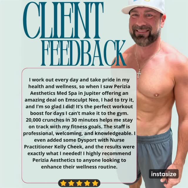 🎉We love hearing back from our patients! If you haven’t tried Emscult yet, we have the perfect holiday gift for you! Call us for more information on our Black Friday offers! 🎉
Call 561-318-7895
#periziaaesthetics #emsculpt #medspa #jupiter #beauty #blackfriday