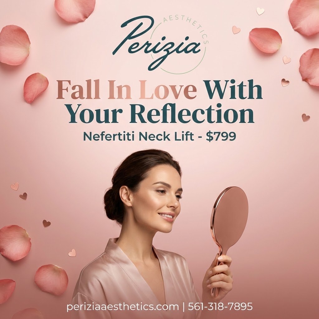 Want a more defined jawline this Valentine’s Day?
Our Nefertiti Neck Lift helps contour the neck and jawline for a smoother, more sculpted look.
Valentine’s Offer:
$799
Limited time only
Available at Perizia Aesthetics in Jupiter, FL.
#NefertitiNeckLift #ValentinesOffer #PeriziaAesthetics #JupiterFL #JawlineDefinition