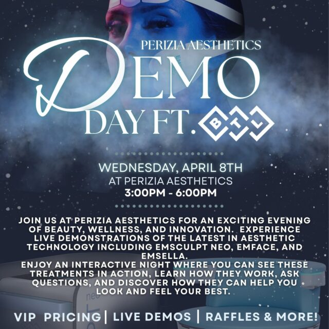 Where luxury meets innovation ✨
Join us for an Exclusive VIP Demo Day at Perizia Aesthetics featuring cutting-edge treatments, live demos, and event
Wednesday April 8th 3:00-6:00PM
Spots are limited — RSVP today to secure yours 💫
#PeriziaAesthetics #VIPEvent #AestheticEvent #LuxuryAesthetics #BTLAesthetics #SouthFloridaEvents #PalmBeachAesthetics #BeautyEvent #MedSpaLife #GlowUpSeason #LuxuryWellness #AestheticClinic #DelrayBeach #BocaRaton #WestPalmBeach