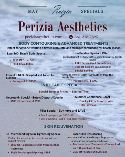Beach days are calling, and we've got your confidence covered. Snatched, sculpted, glowing - thats the Perizia summer vibe🏖✨
Smoother skin, sculpted curves, and confidence that hits different. 
Our Summer Specials are officially live - are you ready to shine?