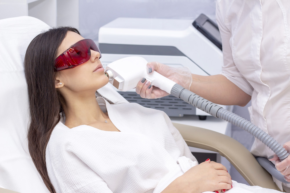 Facial Laser Hair Removal Treatment Process at Perizia Aesthetics